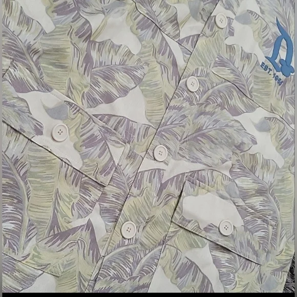 Disney Disneyland Resort Tropical Palm Leaf Spirit Jersey Shirt Jacket Size S - Picture 5 of 13